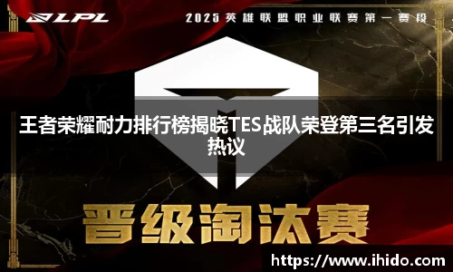 王者荣耀耐力排行榜揭晓TES战队荣登第三名引发热议